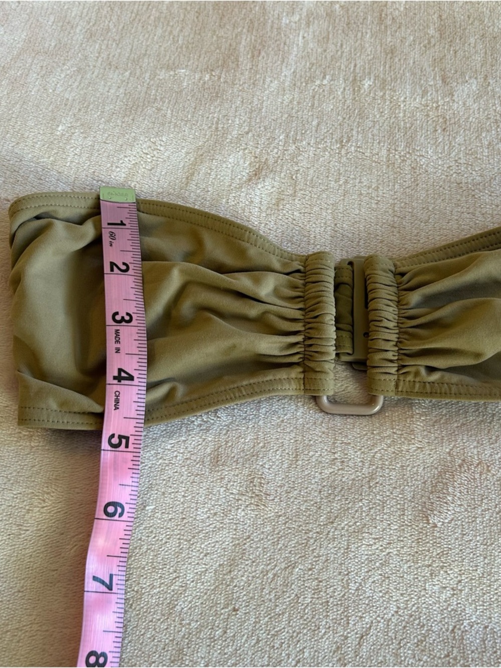 Eres tan bandeau ruched bikini top size S - Picture 9 of 9